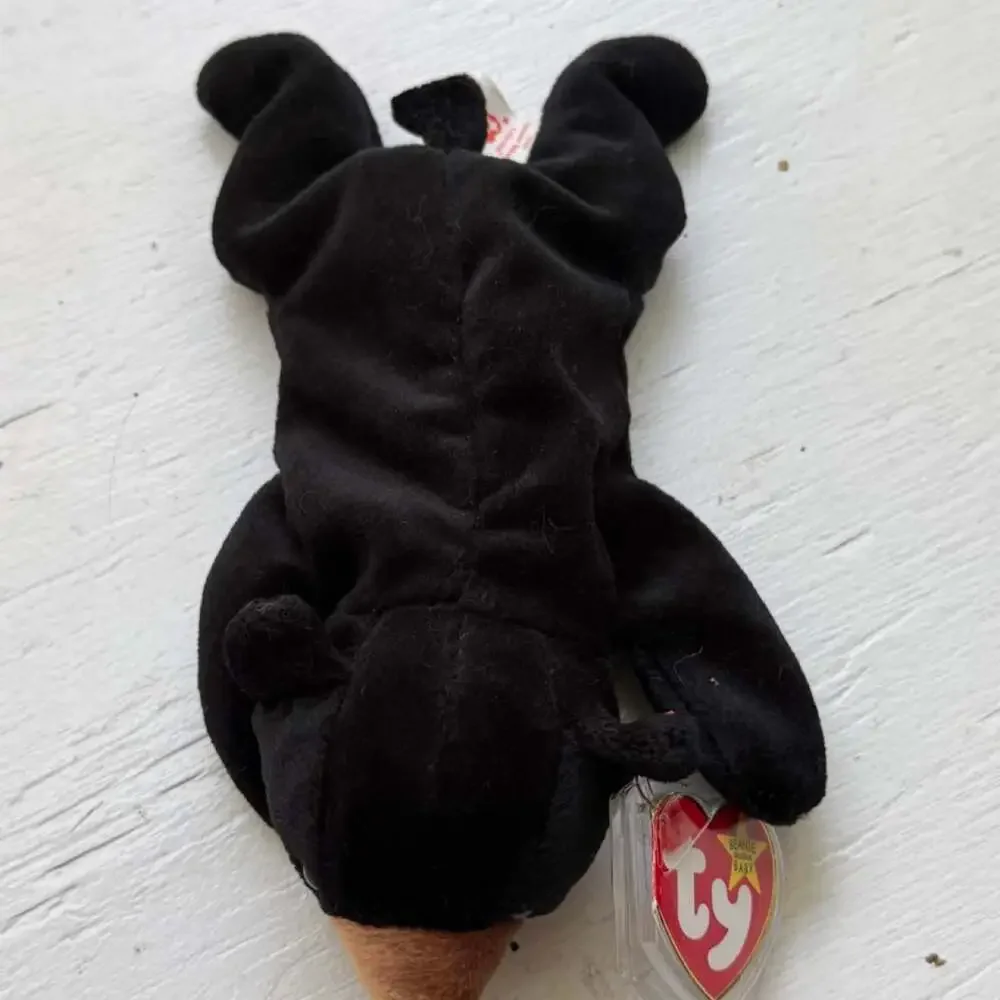 Ty 1990s Vintage Blackie The Bear Beanie Baby